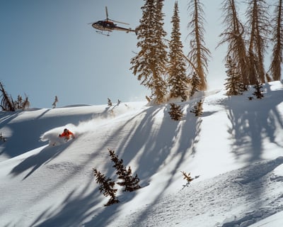 Single-Day Guided Backcountry Heli-Skiing Seat
