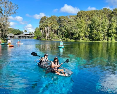 Guided Clear Kayak Tour in Silver Springs