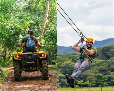 ATV & Canopy Flight Tour in El Guapote