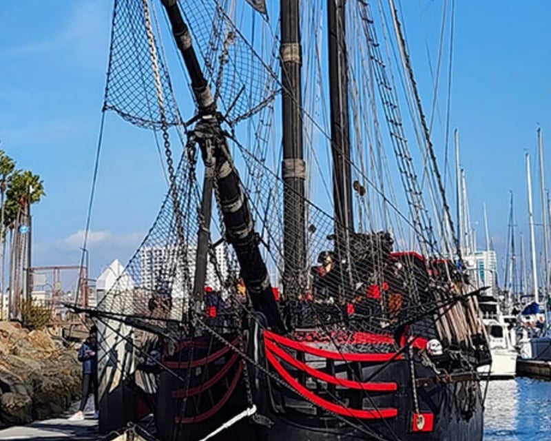 Guided Pirate Ship Dockside Tour in Long Beach