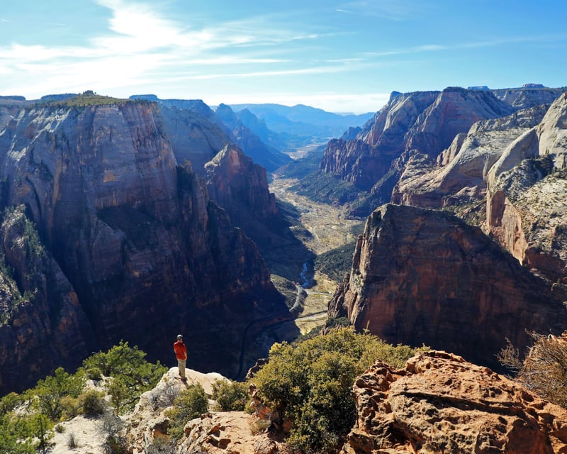 Observation Point & Cable Mountain Shuttle in East Zion