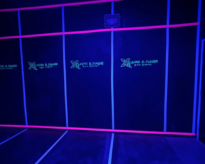 Blacklight Rage Room Smash Session in San Diego