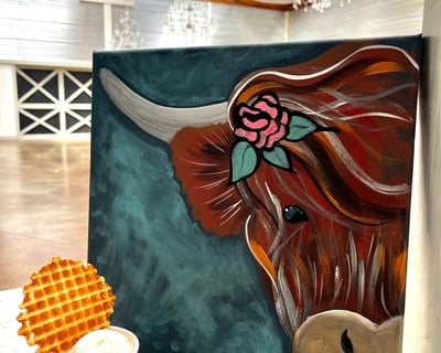 Scottish Highland Cow Painting Class