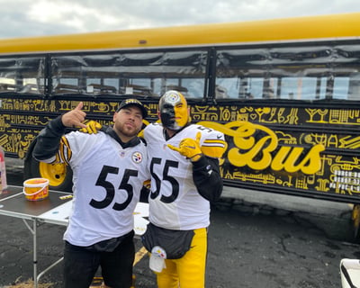 Black And Gold Comedy Sightseeing Bus Tour