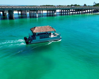 Private Crab Island Tiki Pontoon With Restroom For 18