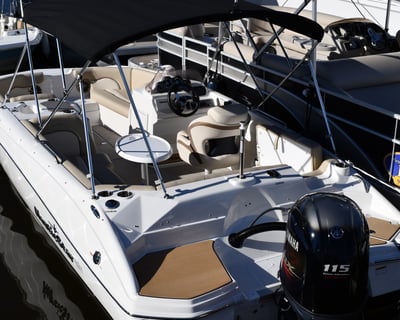 20' Deck Boat Rental in Venice