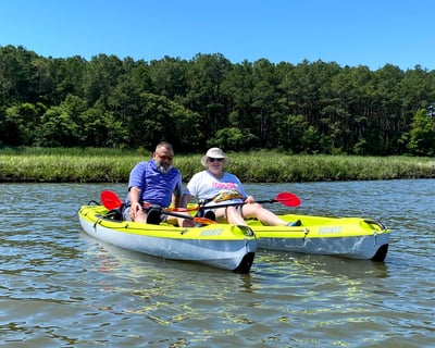 Kayak Rental in Dewey Beach With Back Support