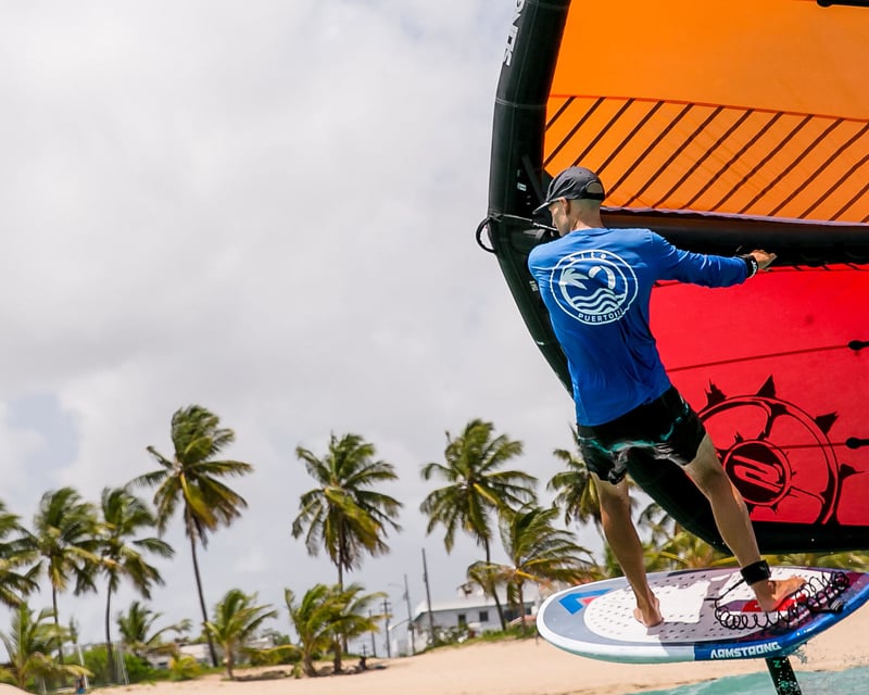 Private Beginner Wing Foiling Lesson in San Juan