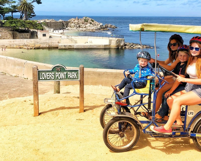 Family Surrey Bike Rental on Monterey Recreation Trail