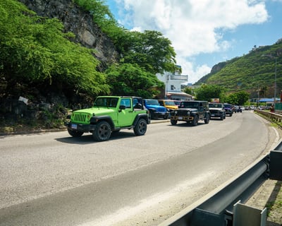 Guided 3.5-Hour Jeep Tour of French & Dutch St. Maarten