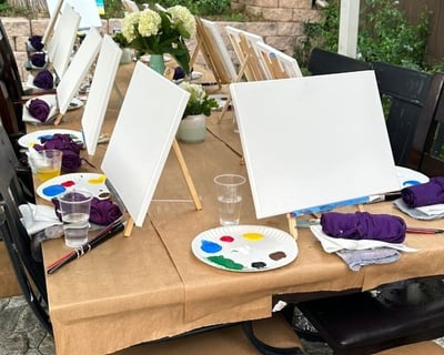 Paint & Sip Party in Lake Arrowhead