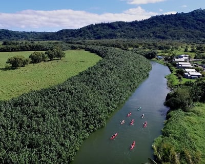 Guided 5-Hour Hanalei River & Bay Kayak Tour