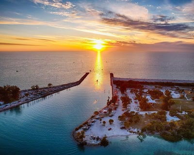 Sunset Tiki Boat Tour in Venice Shark Capital