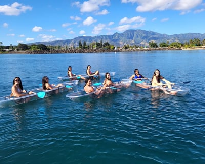 Haleiwa Clear Kayak Tour with Marine Life Views