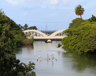 Delivered SUP Rental at Anahulu River, Haleiwa