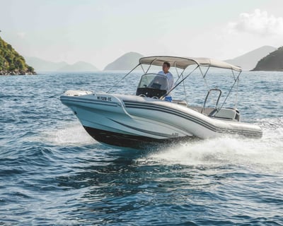 Self-Guided Zodiac Boat Rental in St. John