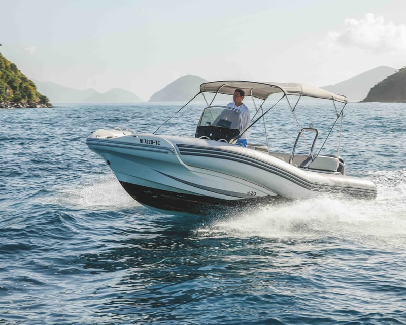 Self-Guided Zodiac Boat Rental in St. John