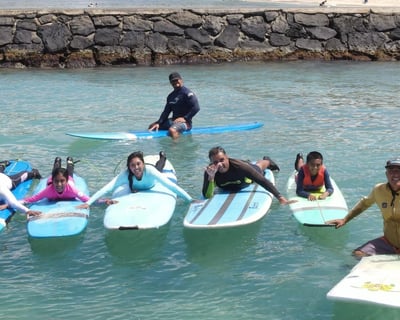 2-Hour Private Group Surfing Lesson in Waikiki