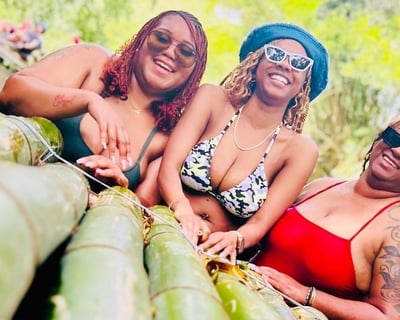 Great River Bamboo Rafting With Limestone Foot Massage