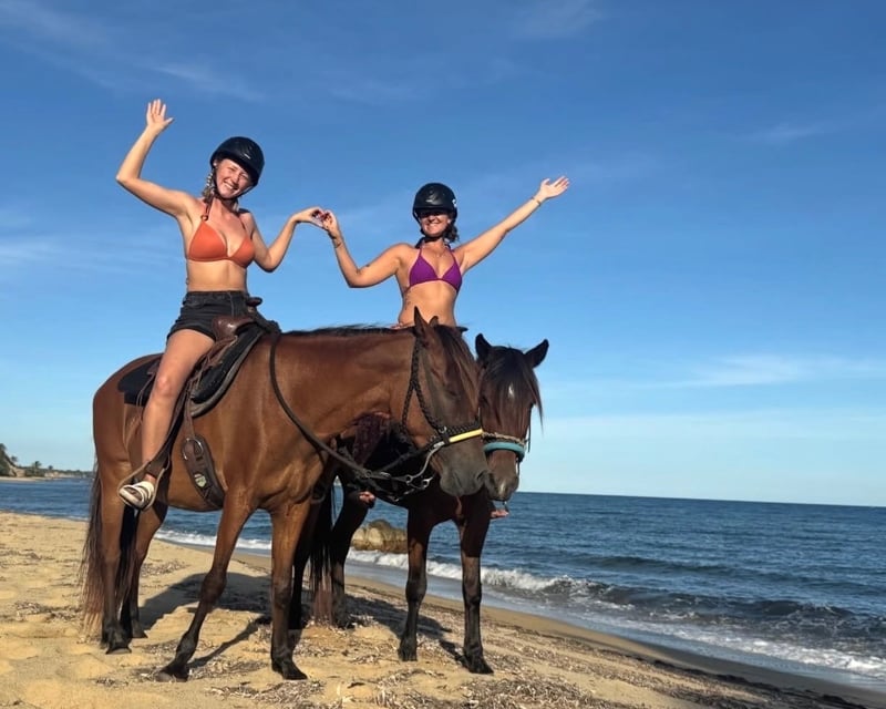 Private Black Sand Beach Horseback Ride in Vieques