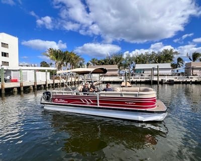 24' Pontoon Boat Rental in Fort Lauderdale