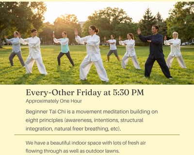 1-Hour Tai Chi Class in Princeton