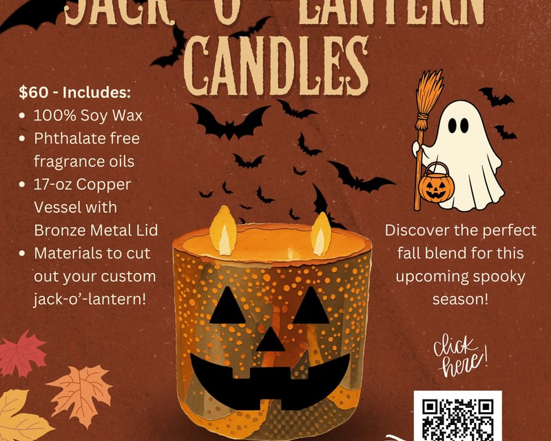 Jack-O'-Lantern Candle Making Class in Ketchikan