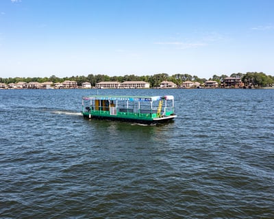 Captained Party Barge for 50 on Lake Conroe