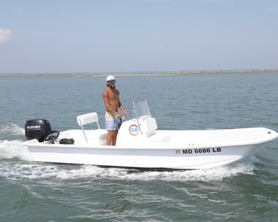 Skiff Boat Rental on Chincoteague Island