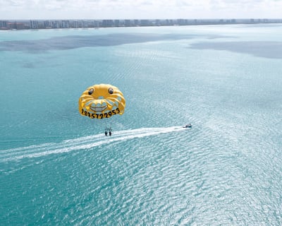 Parasailing in Naples at Vanderbilt Beach