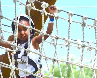 Explore a Kids' Aerial Adventure Course in Helen