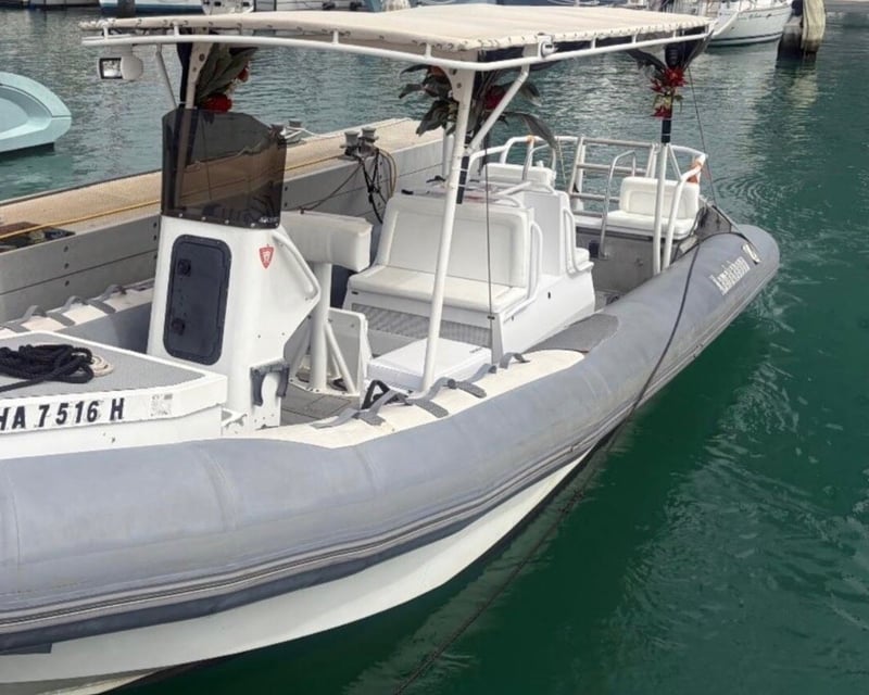 Waikiki Friday Fireworks Cruise on a 29' Zodiac