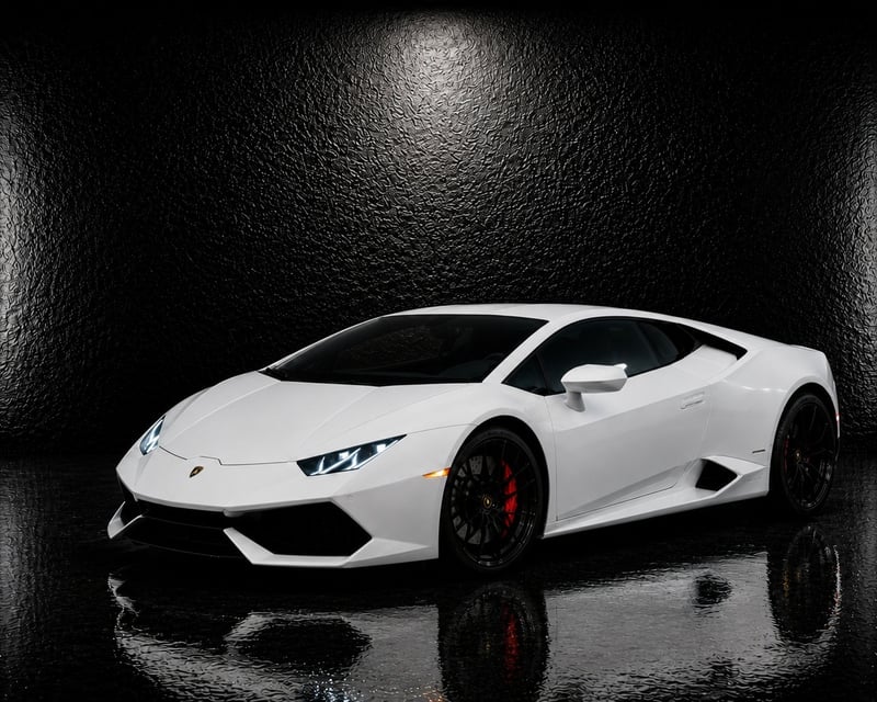 White Lamborghini Huracan Rental in Sterling, VA