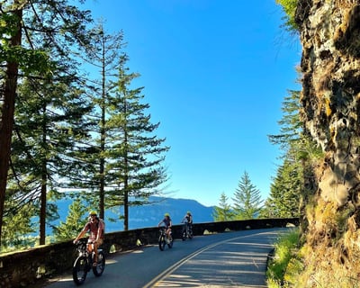 Full-Day E-Bike Waterfall Tour at Multnomah Falls