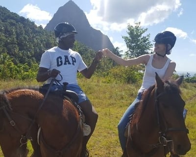Horseback Beach Ride in Gros Islet