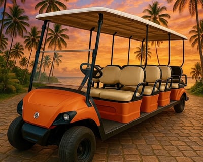 8-Passenger Gas Cart Rental on Anna Maria Island