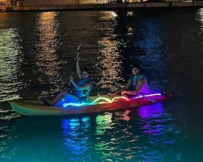 LED Light Kayak Tour in Downtown Miami
