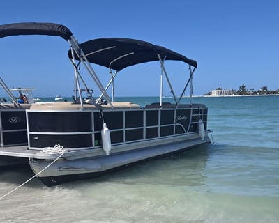 Cruise Madeira Beach on a Captained 26' Tritoon