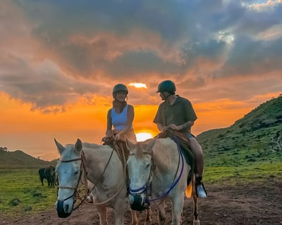 Kapolei Sunset Horseback Ride with Ocean Views