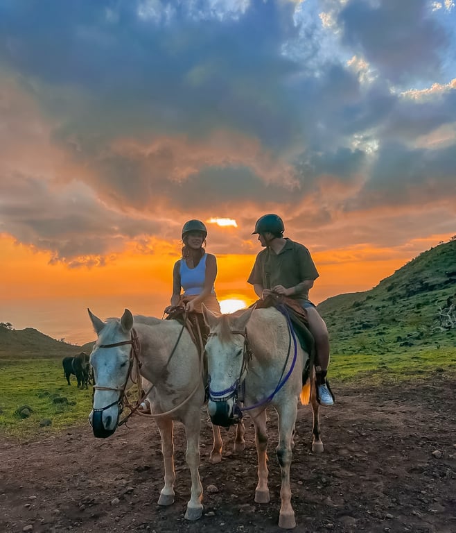 Kapolei Sunset Horseback Ride with Ocean Views