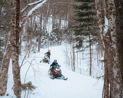 Two-Hour Backcountry Snowmobile Tour in Stowe
