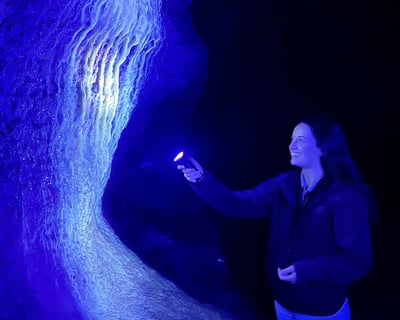 Black Light Cave Tour at Niagara Cave