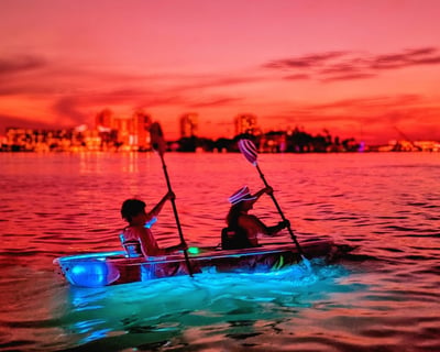 LED Night Kayaking Tour on Clearwater Beach
