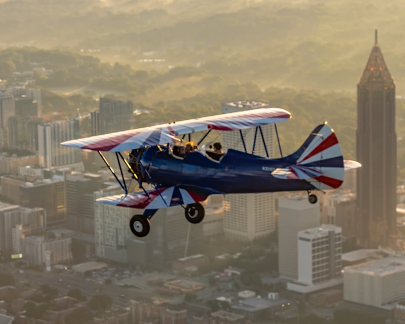 Sunset Biplane Ride Over Atlanta & Stone Mountain