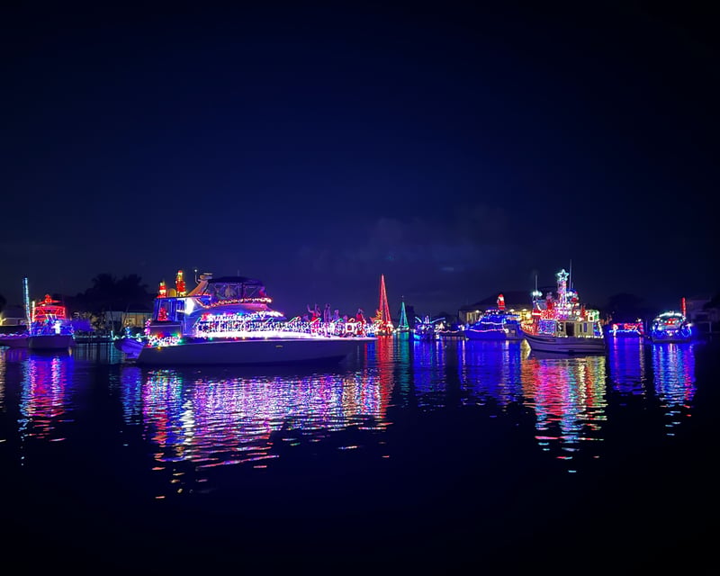 Private Christmas Canal Cruise in Punta Gorda