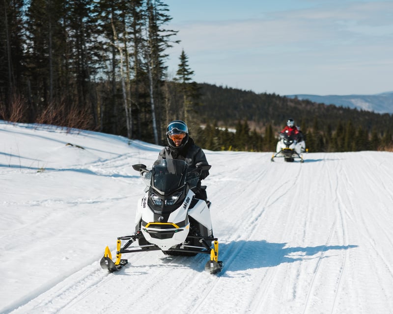 Electric Snowmobile Trail Tour Near Jackson