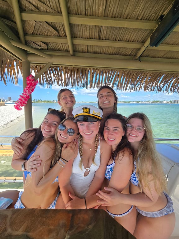 Morning Bachelorette Tiki Boat Cruise in Pensacola