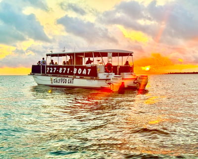 Cruise St. Petersburg to Shell Key Sandbar at Sunset