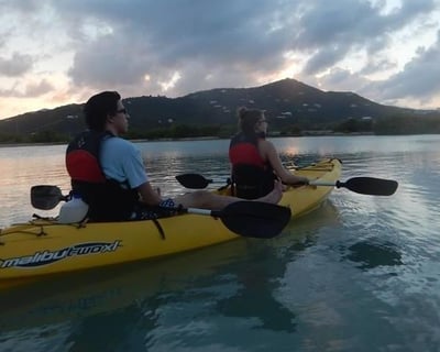 Guided Bioluminescent Kayak Tour in Salt River Bay