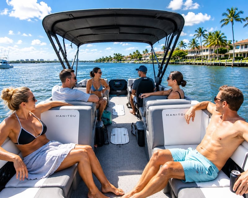 Private Sandbar Pontoon Charter in Fort Lauderdale